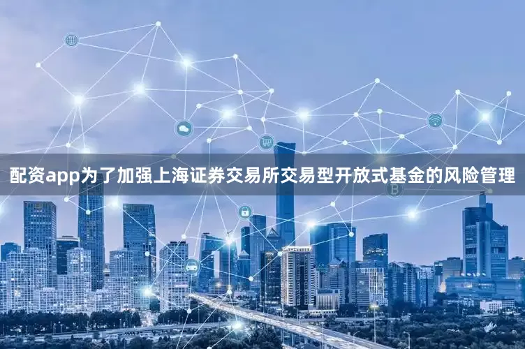 配资app为了加强上海证券交易所交易型开放式基金的风险管理